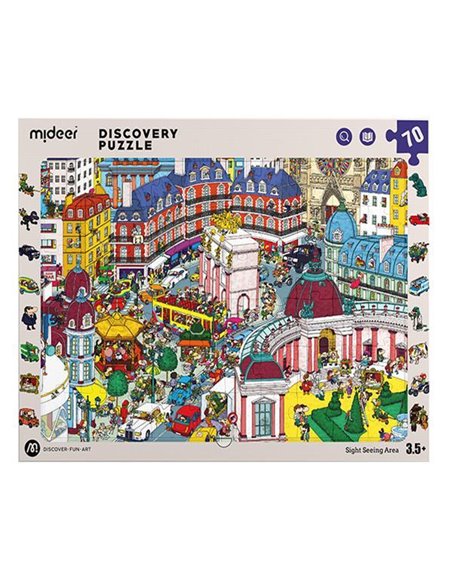Mideer παζλ Discovery - Αξιοθέατα 70 τεμαχίων