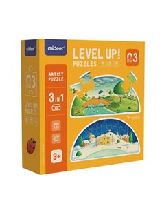 Mideer παζλ 4 σε 1 - Level Up 3 "Artist series" 25,30,35 - 48τμχ