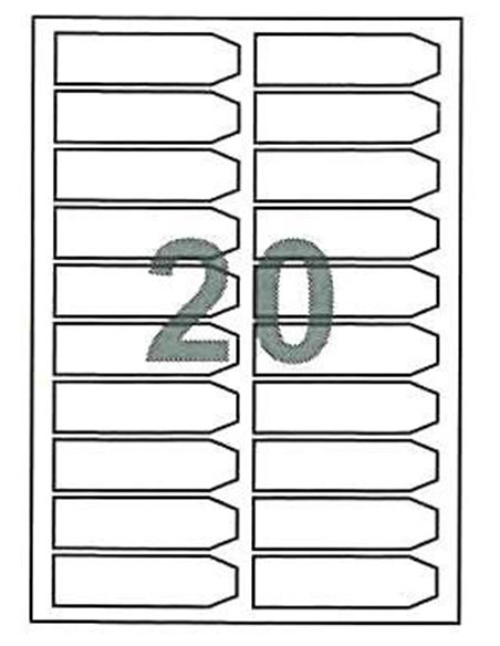 Fleks ετικέτ. αυτοκόλ. λευκές 90x25mm 20/φ 100φ Α4