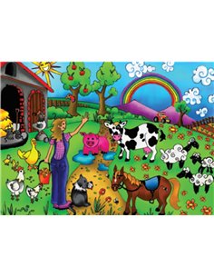 Next παζλ "Η ζωή στο αγρόκτημα" 35x50εκ. 48 τεμαχίων