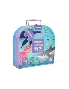Mideer παζλ σε βαλιτσάκι "Wonderful Ocean" 104 τεμαχίων
