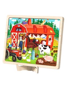 Mideer παζλ ξύλινο "Farm Cottage" 48τμχ