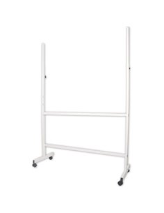 Βάση σιδερένια τροχήλατη λευκή επεκτεινόμενη για πίνακα