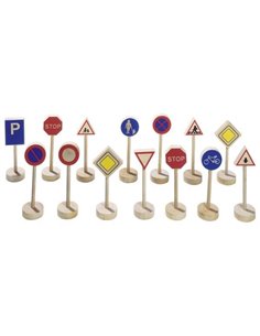 Goki σήματα οδικής κυκλοφόριας σετ 15 τεμαχίων
