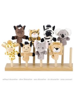 Goki σετ 8 δακτυλοφιγούρες Υ7-8εκ. "ζώα της ζούγκλας".