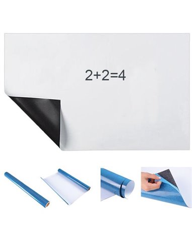 Comix λευκός, εύκαμπτος πίνακας αυτοκόλλητος 90x120εκ.