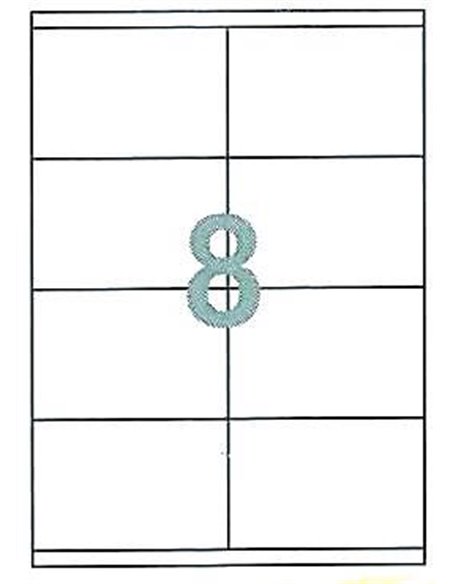 Fleks ετικέτ. αυτοκόλ. λευκές 105x74,1mm 8/φ 100φ Α4