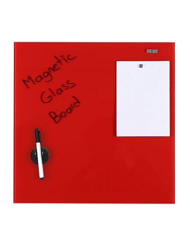 Μαγνητικός γυάλινος πίνακας κόκκινος 40x60εκ.