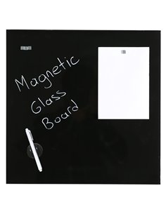 Μαγνητικός γυάλινος πίνακας μαύρος 40x60εκ.