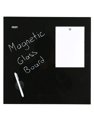 Μαγνητικός γυάλινος πίνακας μαύρος 40x60εκ.