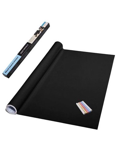 Αυτοκόλλητος πίνακας κιμωλίας 45εκ. x2μ.+5κιμωλίες