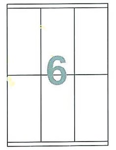 Fleks ετικέτ. αυτοκόλ. λευκές 70x147mm 6/φ 100φ Α4