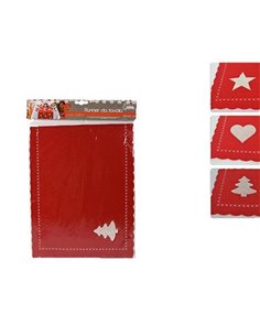 Χριστουγεννιάτικη τραβέρσα κόκκινη,  κοκτέηλ 3 σχεδίων. Διάσταση 120x30εκ.