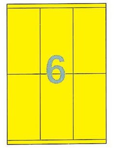 Fleks ετικέτ. αυτοκόλ. κίτρινες 70x147mm 6/φ 25φ Α4