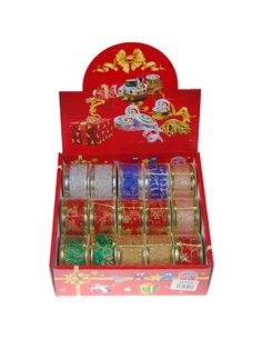 Κορδέλες χριστουγεννιάτικες 3,8εκ. x 2,7μ 6 σχέδια