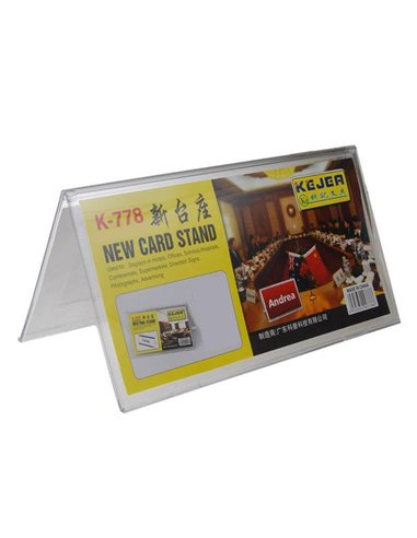 Σταντ ακρυλικό τύπου Λ Υ15x30εκ.