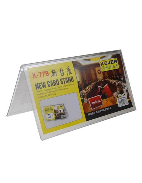 Σταντ ακρυλικό τύπου Λ Υ15x30εκ.