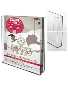 Σταντ ακρυλικό τοίχου για έντυπα 1/3 Α4 112x40x165χιλ.