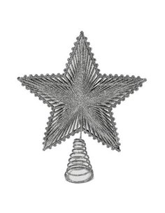Κορυφή δέντρου αστέρι ασημί Y26x5x20εκ.