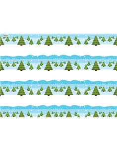 Χαρτόνι "χριστουγεννιάτικα δέντρα" 50x70εκ. 300γρ.