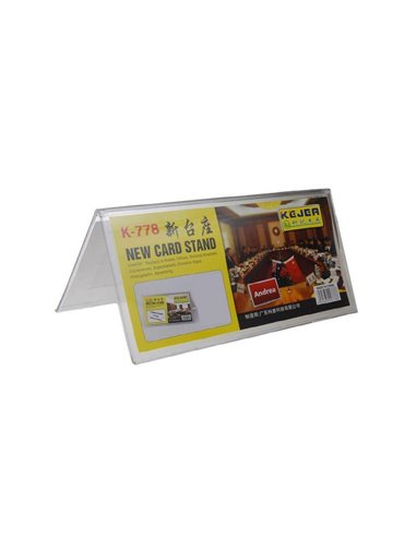 Σταντ ακρυλικό τύπου Λ Υ4,5x7,5εκ.