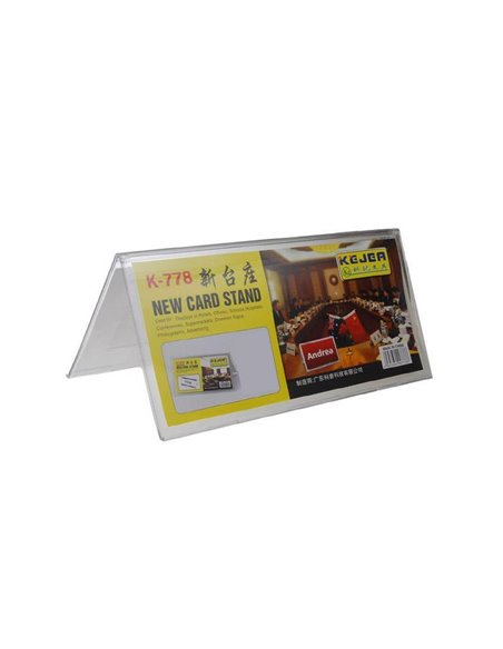 Σταντ ακρυλικό τύπου Λ Υ4,5x7,5εκ.