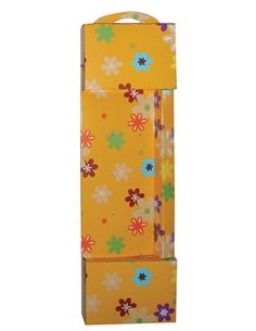 Next μεγάλο κουτί λαμπάδας "πορτοκαλί ανθάκια" 56εκ.