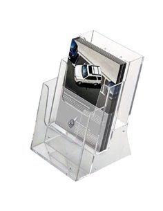 Σταντ ακρυλικό για έντυπα 3x Α5 161x163x220χιλ.