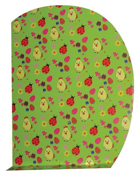 Next βάση για δώρο - κουτί λαμπάδας "πράσινο πασχαλίτσες" 35x50εκ.