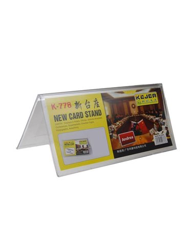 Σταντ ακρυλικό τύπου Λ Υ10x15εκ.