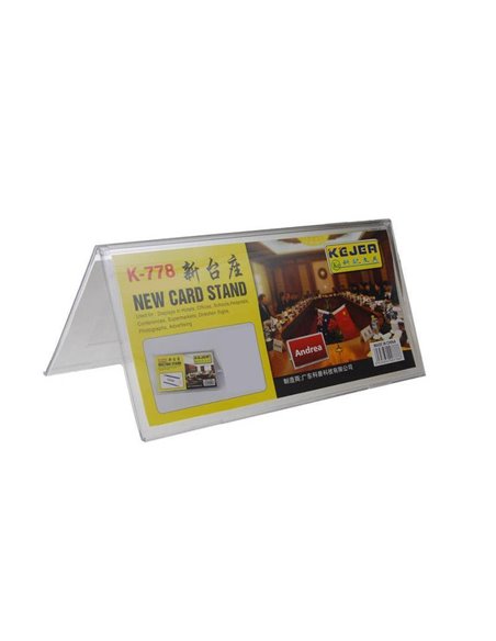 Σταντ ακρυλικό τύπου Λ Υ5,5x9εκ.