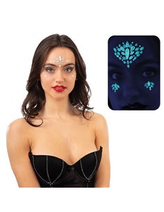 Διαμαντάκια αυτοκόλλητα προσώπου glow in the dark