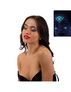 Διαμαντάκια αυτοκόλλητα προσώπου glow in the dark 2.