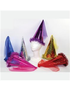 Καπέλο αποκριάτικο με λάστιχο και ύφασμα