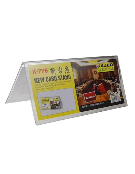 Σταντ ακρυλικό τύπου Λ Υ9x25εκ.