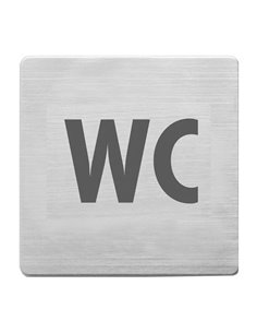 Alco πινακίδα inox wc