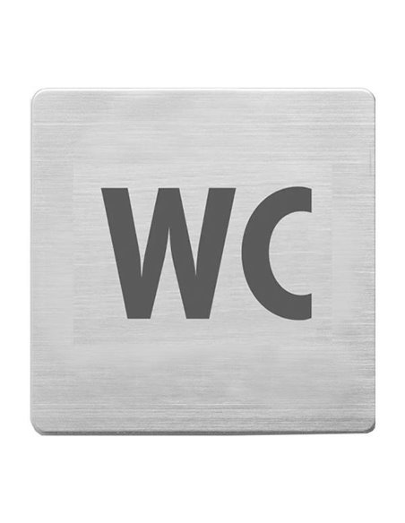 Alco πινακίδα inox wc
