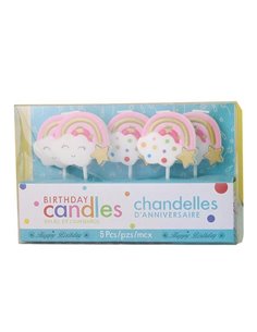 Κεράκια γενεθλίων "Clouds" σετ 5 τμχ 4x3εκ.