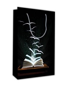 Next χάρτινη τσάντα Μαύρο βιβλίο Υ28x18x6