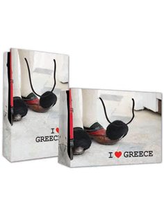 Next χάρτινη τσάντα I love Greece Υ41x24.5x9