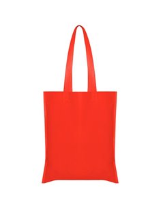 Τσάντα non woven μακρύ χερούλι κόκκινη Υ40x36εκ.