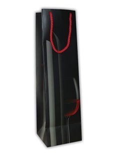 Next χάρτινη τσάντα κρασιού μαύρη Υ40,5x11,5x11,5