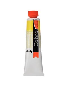 Talens Cobra Study water mixable oil 254 perm. lemon yellow 40ml.