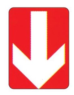 Next επιγραφή pp "Κατεύθυνση προς τα κάτω" 15x20εκ.