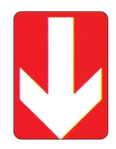 Next επιγραφή pp "Κατεύθυνση προς τα κάτω" 15x20εκ.