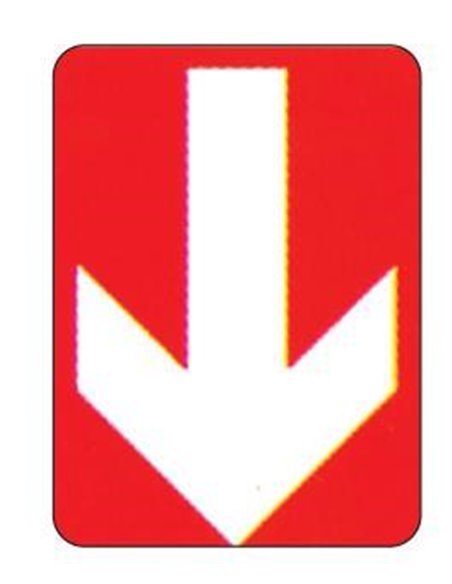 Next επιγραφή pp "Κατεύθυνση προς τα κάτω" 15x20εκ.