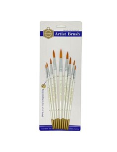 Σετ 9 πινέλα συνθετική τρίχα σε blister