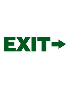 Next επιγραφή pp "Exit" 7x22εκ.