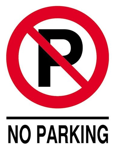 Next επιγραφή pp "No parking" 25x35εκ.