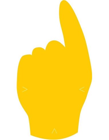 Next επιγραφή pp "Δάκτυλο δείκτης" 8x15εκ.